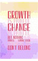 Growth Is Painful. Change Is Painful. But Nothing Is As Painful As Staying Stuck Somewhere You Don't Belong