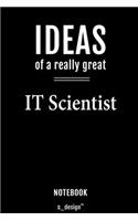 Notebook for IT Scientists / IT Scientist: awesome handy Note Book [120 blank lined ruled pages]