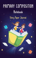 Primary Composition Notebook Story Paper Journal: Dotted Midline and Picture Space, Grades K-2, School Exercise Book, Story Notebook, 200 Pages