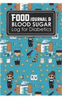 Food Journal & Blood Sugar Log for Diabetics