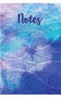 Notes: A Multi-colored Paisley Notebook with 120 Lined Pages / Diary / Journal / 6" x 9"