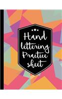 Hand Lettering Practice Sheet: 160 Pages Hand Lettering & Calligraphy Practicing 3