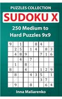 Sudoku X - 250 Medium to Hard Puzzles 9x9