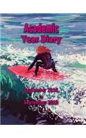 Academic Year Diary - 2018 to 2019: Sept 18- Sept 19 - Large 8.5x11 Week on Two Pages Diary