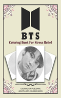 BTS Coloring Book stresss relief: outside the lines coloring book, New kind of stress relief coloring book for adults - dots lines and spirals coloring book