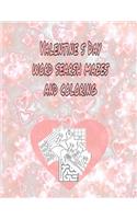 Valentine S Day Word Searsh Mazes and Coloring