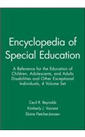 Encyclopedia of Special Education, 4 Volume Set