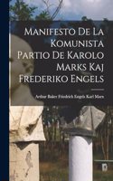 Manifesto de la Komunista Partio de Karolo Marks kaj Frederiko Engels