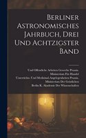 Berliner Astronomisches Jahrbuch, Drei und achtzigster Band