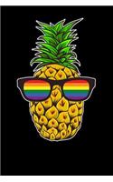 LGBT Pineapple: Blank Lined College Ruled Lined Paper, 120 pages, 6 x 9