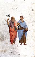 Aristotle and Plato with Soccer Balls