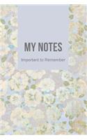 My Notes Important to Remember