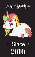 Baby Unicorn Awesome Since 2010