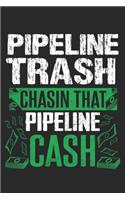 Pipeline Trash: Verfolgen Sie die Pipeline Cash Notizbuch liniert DIN A5 - 120 Seiten für Notizen, Zeichnungen, Formeln - Organizer Schreibheft Planer Tagebuch