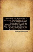 Alphabetical List of Graduates of the University of Edinburgh from 1859 to 1888 (Both Years Included