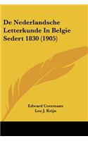 De Nederlandsche Letterkunde In Belgie Sedert 1830 (1905)