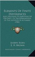Elements of Finite Differences