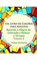 Um Livro de Colorir Para Adultos: Recorde a Alegria de Colorir e Reduza o Estresse Volume 2