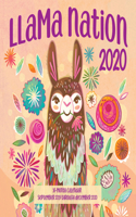 Llama Nation 2020: 16 Month Calendar September 2019 Through December 2020