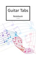 Guitar Tabs Notebook: 6x9 Gitarre Tabulatur Block I Geschenk Heft I Notizbuch I Notenheft I E Tab Grifftabelle I Noten Instrumental Tabulaturheft Notenpapier Notenblock G