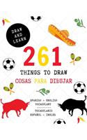 261 Things to Draw Cosas Para Dibujar Spanish - English VOCABULARY / Español - Inglés VOCABULARIO
