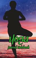 Yoga Journal Notebook: Daily Journaling - Lined Paper Wide Ruled Notes Spark Your Imagination and Positive Thinking - Vrksasana Pose Print
