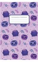 Composition Notebook: 6"x9" Dot Grid Bullet Journal, Dotted Grid Composition Notebook, 100 Pages - Halloween Bullet Journal, Bullet Grid Notebook, Halloween Notebook, Pum