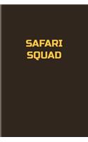 Safari Squad: Cool Travel Africa Undated Planner - Weekly & Monthly No Year Pocket Calendar - Medium 6x9 Softcover - For Wild Animals & Nature Lover Fans