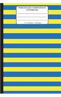 Wide Ruled Composition Notebook 6"x 9". 120 Pages: Notebook Composition Book Wide Ruled for Kids, girls, boys, school, students, teachers. Elementary school kids. Wide Rules Journal Book. Wide Rules 