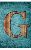 Monogrammed Notebook - G: Initial G Dot Grid Journal- Vintage Steampunk Tall Ship Design (6"x9" Notebook A5 150 pages)(59 Monogrammed Notebooks & Journals)