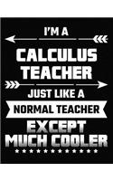 I'm a Calculus Teacher Just Like a Normal Teacher Except Much Cooler