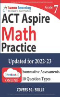 ACT Aspire Test Prep: 7th Grade Math Practice Workbook and Full-length Online Assessments: ACT Aspire Study Guide(9 ACT Aspire by Lumos Learning)