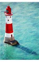 Beachy Head Lighthouse - Lined Notebook with Margins: 101 Pages, Medium Ruled, 6 x 9 Journal, Soft Cover