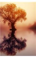 Tree Reflected on a Pond in the Morning Fog Journal: Take Notes, Write Down Memories in this 150 Page Lined Journal