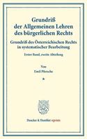 Grundriss Der Allgemeinen Lehren Des Burgerlichen Rechts