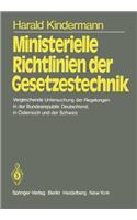 Ministerielle Richtlinien der Gesetzestechnik