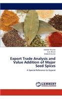Export Trade Analysis and Value Addition of Major Seed Spices