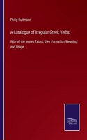 Catalogue of irregular Greek Verbs