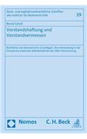 Vorstandshaftung Und Vorstandsermessen