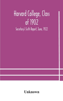 Harvard College, Class of 1902: Secretary's Sixth Report, June, 1922