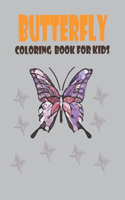 Butterfly Coloring Book For kids: Simple Flowers and Butterfly in Large Print