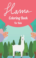 Llama Coloring Book For Kids