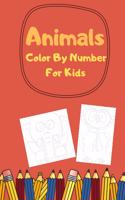 Animals Color By Number For Kids