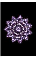 Mandala Yoga Mantra Goodvibes: Sacred Fractal Purple Geometric Circle Art