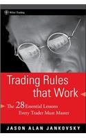 Trading Rules that Work