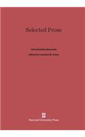 Selected Prose