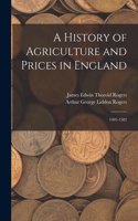 History of Agriculture and Prices in England