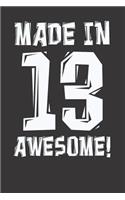 Made in 13 awesome Notebook Journal