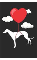 Greyhound Journal - Greyhound Notebook - Valentine's Day Gift for Greyhound Lovers
