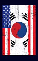 Korean American Flag Notebook